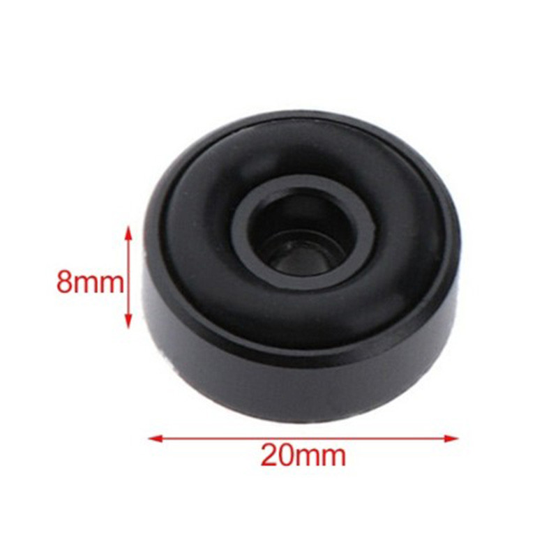 8 bucăți/set difuzor din aluminiu negru CD player plată turnantă amplificator radio picioare suport covoraș suport dulap bază izolare