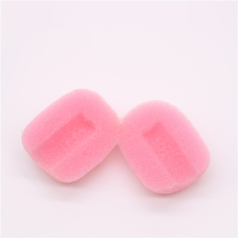 10 pakiranja slušalica s reverom, mikrofon, vjetrobransko staklo, mikrofon, spužvasta pjenasta navlaka, mini veličina, Lavalier mikrofon, vjetrobransko staklo, ružičasta