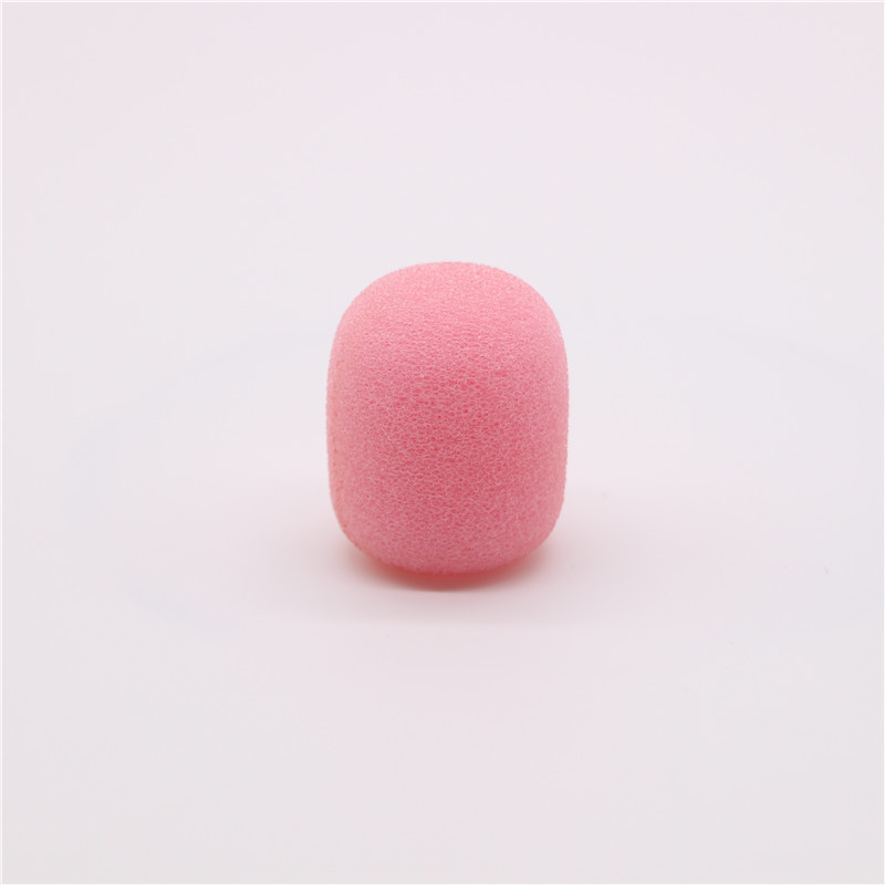 10 pakiranja slušalica s reverom, mikrofon, vjetrobransko staklo, mikrofon, spužvasta pjenasta navlaka, mini veličina, Lavalier mikrofon, vjetrobransko staklo, ružičasta