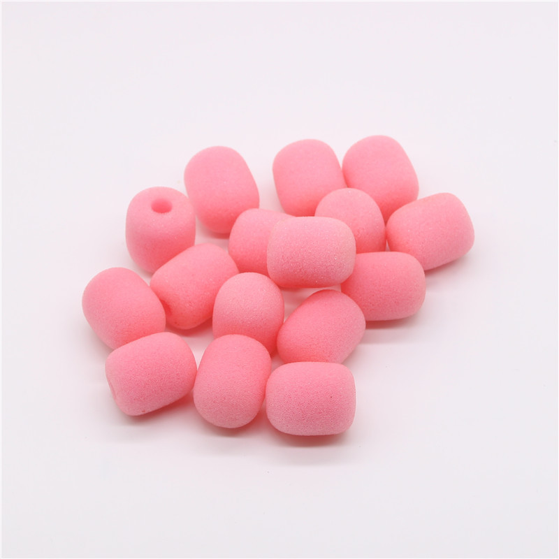 10 pakiranja slušalica s reverom, mikrofon, vjetrobransko staklo, mikrofon, spužvasta pjenasta navlaka, mini veličina, Lavalier mikrofon, vjetrobransko staklo, ružičasta