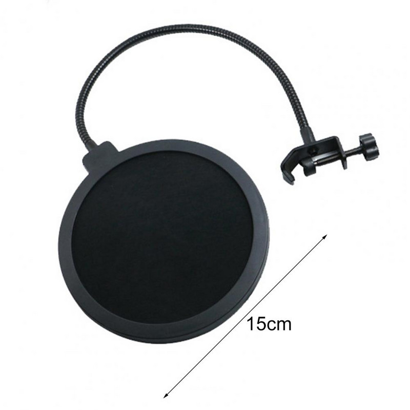 Praktičan MIC Pop Filter Metalni Gooseneck MIC Filter Nosač Praktični Kondenzator za smanjenje eksplozije MIC Pop Filter Pouzdan