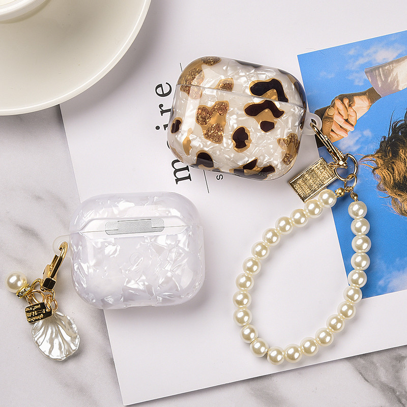 Dreamy Jewelry Chain Case za Airpods 3 Pro 2 1 Air Pods 3 Cute Leopard zaštitni poklopac za Airpods 3. Generation Case Shell