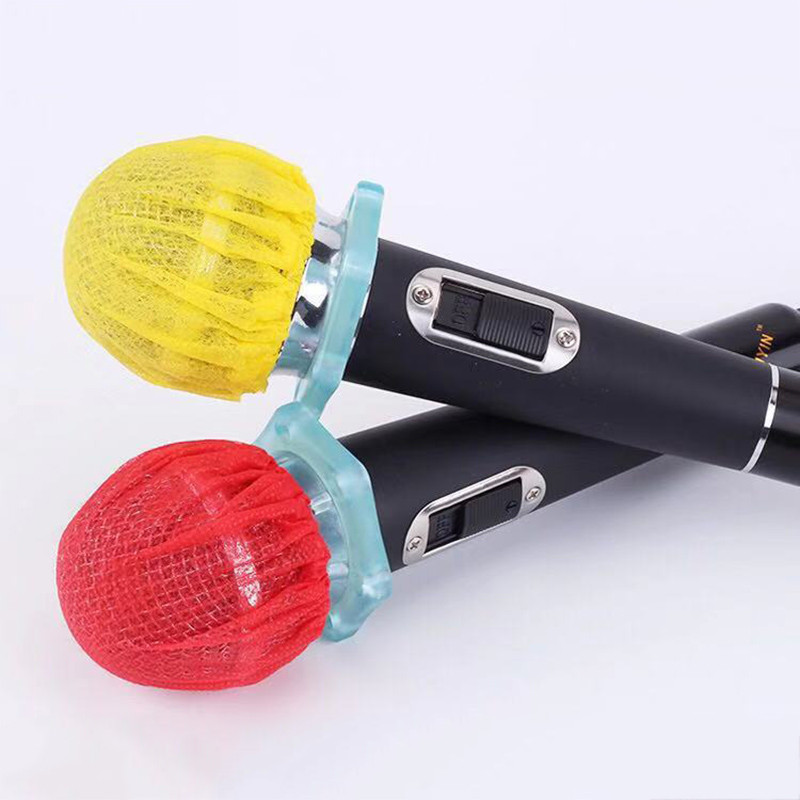 100db eldobható Mike szivacs tartós mikrofon higiéniai ultravékony burkolat szageltávolító karaoke stúdió mikrofon védő pajzs sapka