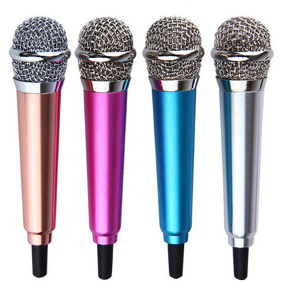 Мини караоке микрофон за мобилен телефон Преносим инструмент за запис на вокално пеене с 3,5 мм жак Микрофон за лаптоп