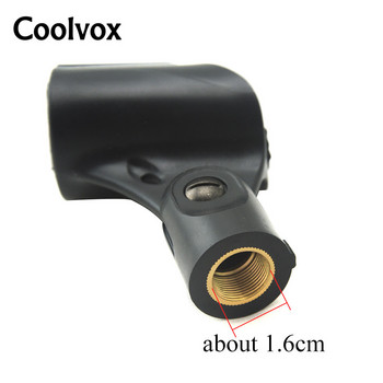 Coolvox Universal Plastic Clamp Musician\'s Gear Mic Holder Ενσύρματη θήκη μικροφώνου για μικρόφωνο χειρός Shure με μεταλλικό παξιμάδι