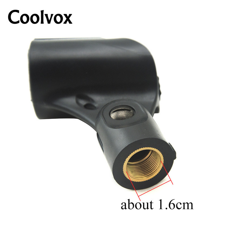 Coolvox Universal Plastic Clamp Musician's Gear Mic Holder Ενσύρματη θήκη μικροφώνου για μικρόφωνο χειρός Shure με μεταλλικό παξιμάδι