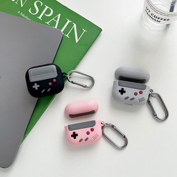 Fashion Retro Θήκη Ακουστικών Παιχνιδιού για Airpods 1 2 Pro 3D Gameboy κάλυμμα ακουστικών σιλικόνης για Airpods Pro2 Air pods 3 με γάντζο