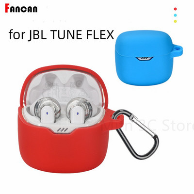 Για JBL TUNE FLEX Μαλακό κάλυμμα σιλικόνης Ασύρματη θήκη φόρτισης ακουστικών Bluetooth που πλένεται Αξεσουάρ με προστατευτικό μανίκι κατά της πτώσης