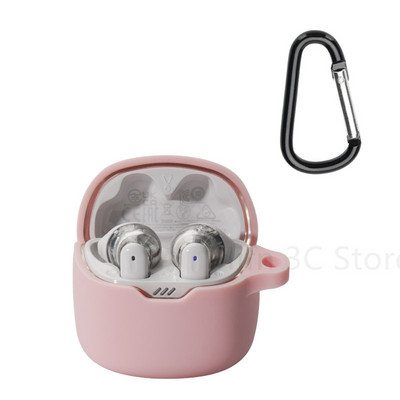 Skirta JBL TUNE FLEX minkšto silikono dangtelio belaidžiam Bluetooth ausinių plaunamam įkrovimo dėklui, apsaugančiam nuo kritimo, rankovės priedams