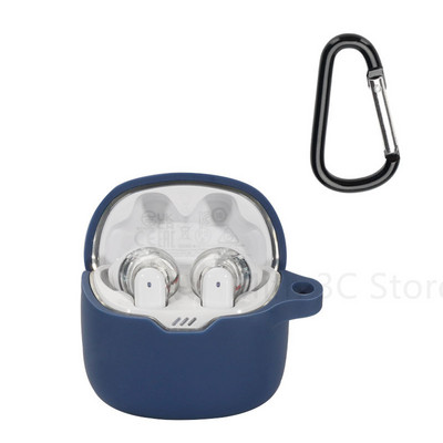 Skirta JBL TUNE FLEX minkšto silikono dangtelio belaidžiam Bluetooth ausinių plaunamam įkrovimo dėklui, apsaugančiam nuo kritimo, rankovės priedams