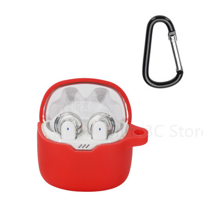 Skirta JBL TUNE FLEX minkšto silikono dangtelio belaidžiam Bluetooth ausinių plaunamam įkrovimo dėklui, apsaugančiam nuo kritimo, rankovės priedams