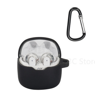 Skirta JBL TUNE FLEX minkšto silikono dangtelio belaidžiam Bluetooth ausinių plaunamam įkrovimo dėklui, apsaugančiam nuo kritimo, rankovės priedams