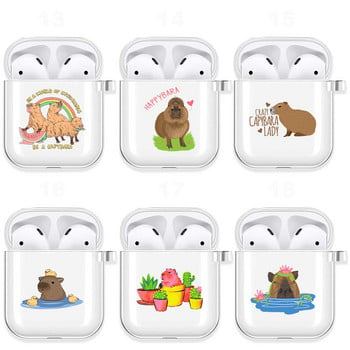 Αστεία Capybara Meme Case για Apple Airpods Pro 2 1 3 Αντικραδασμική προστασία Air Pods Κουτί ακουστικών Μαλακό κάλυμμα σιλικόνης Funda Coque