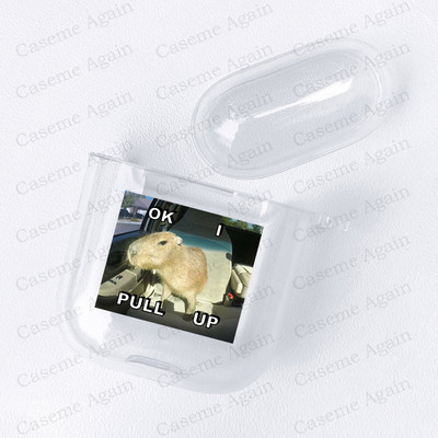 Funny Capybara Meme Case za Apple Airpods Pro 2 1 3 Zaštita otporna na udarce Air Pods Kutija za slušalice Mekana silikonska maska Funda Coque