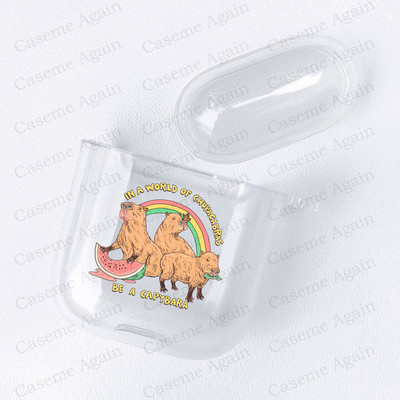 Funny Capybara Meme Case za Apple Airpods Pro 2 1 3 Zaštita otporna na udarce Air Pods Kutija za slušalice Mekana silikonska maska Funda Coque