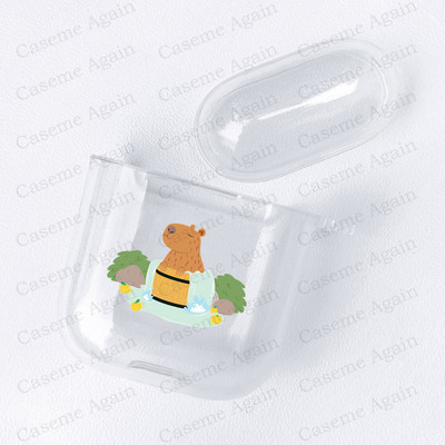 Funny Capybara Meme Case za Apple Airpods Pro 2 1 3 Zaštita otporna na udarce Air Pods Kutija za slušalice Mekana silikonska maska Funda Coque