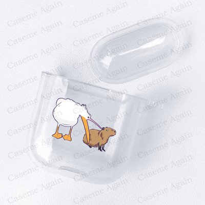 Funny Capybara Meme Case za Apple Airpods Pro 2 1 3 Zaštita otporna na udarce Air Pods Kutija za slušalice Mekana silikonska maska Funda Coque