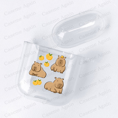 Funny Capybara Meme Case za Apple Airpods Pro 2 1 3 Zaštita otporna na udarce Air Pods Kutija za slušalice Mekana silikonska maska Funda Coque