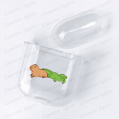 Funny Capybara Meme Case za Apple Airpods Pro 2 1 3 Zaštita otporna na udarce Air Pods Kutija za slušalice Mekana silikonska maska Funda Coque