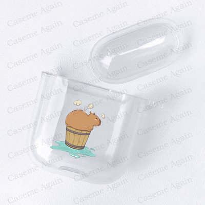 Funny Capybara Meme Case za Apple Airpods Pro 2 1 3 Zaštita otporna na udarce Air Pods Kutija za slušalice Mekana silikonska maska Funda Coque
