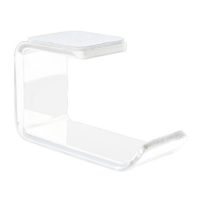 Fülhallgató ragadós kijelző kampó akril matrica fejhallgató tartó akasztó asztal alatt falra szerelhető fejhallgató tartó