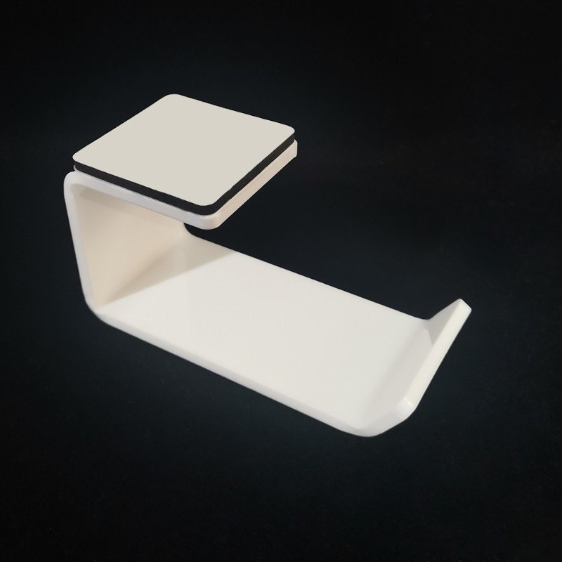 Fülhallgató ragadós kijelző kampó akril matrica fejhallgató tartó akasztó asztal alatt falra szerelhető fejhallgató tartó