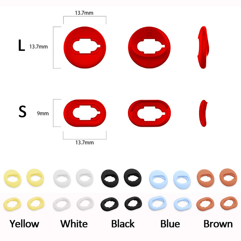 2 pāri mīksta silikona austiņu vāciņš priekš Samsung Galaxy Buds Live Bluetooth austiņu ausu aizbāžņu nomaiņas mīkstās gumijas austiņas