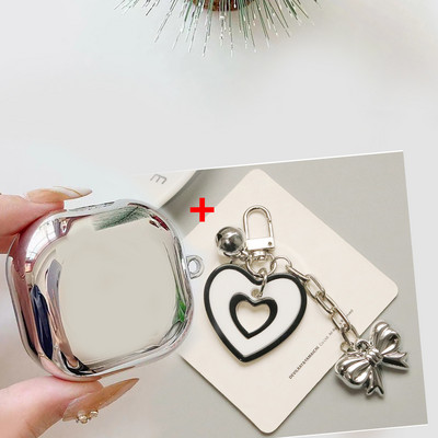 Samsung Galaxy buds 2 / buds live/ buds PRO ar kulonu, mīkstu pārklājumu austiņu vāciņam Cute Butterfly Hearphone Box maciņš