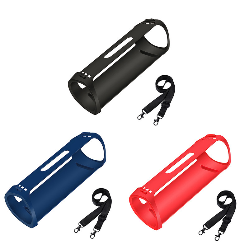 Vízálló hordtáska, állítható pánt szilikon Bluetooth-kompatibilis hangszórótok, hordozható leesésgátló SONY SRS-XB43 készülékhez