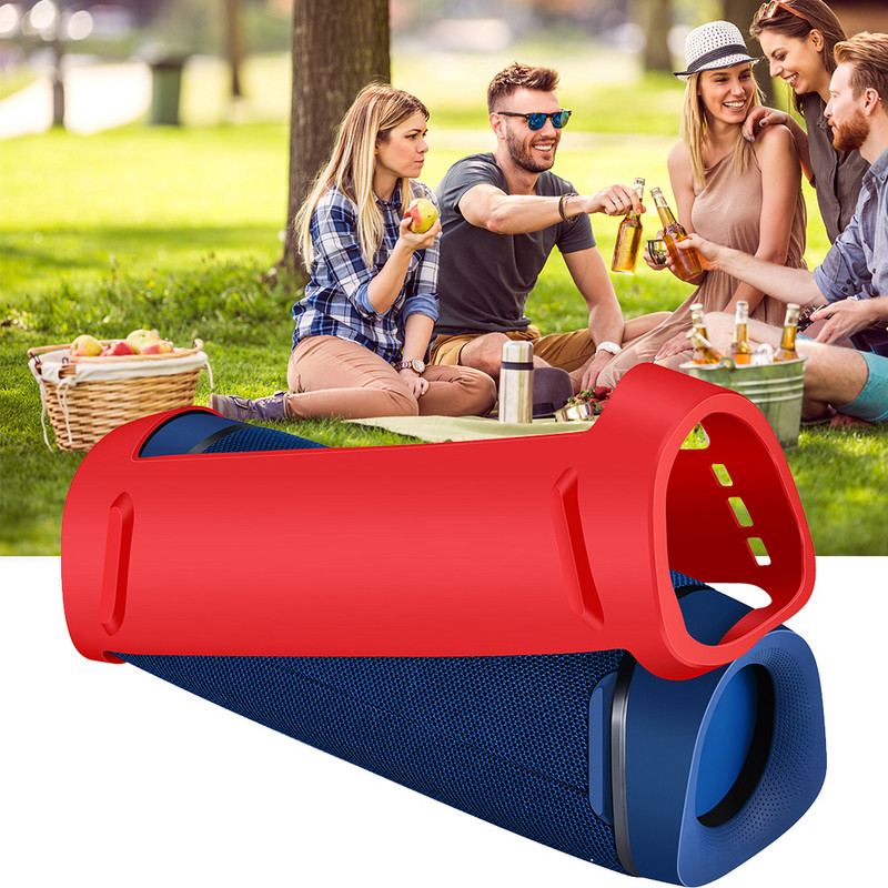 Vízálló hordtáska, állítható pánt szilikon Bluetooth-kompatibilis hangszórótok, hordozható leesésgátló SONY SRS-XB43 készülékhez