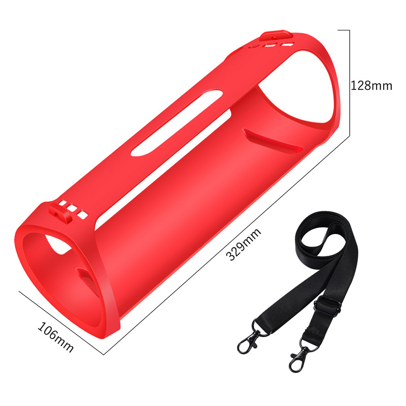 Vízálló hordtáska, állítható pánt szilikon Bluetooth-kompatibilis hangszórótok, hordozható leesésgátló SONY SRS-XB43 készülékhez