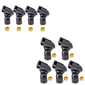 Suport universal de clemă pentru microfon cu adaptoare pentru piuliță de 5/8 inch tată la femela de 3/8 inch Negru