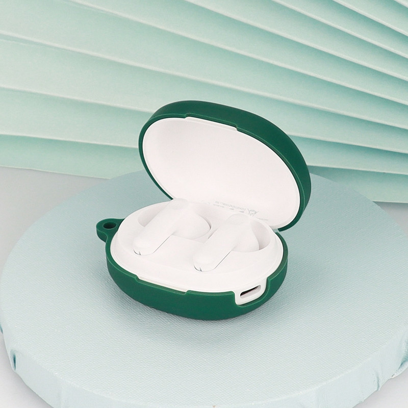 Minkštas silikoninis nešiojimo dėklas, atsparus smūgiams Haylou MoriPods ANC ausinių aukštos kokybės dangtelis