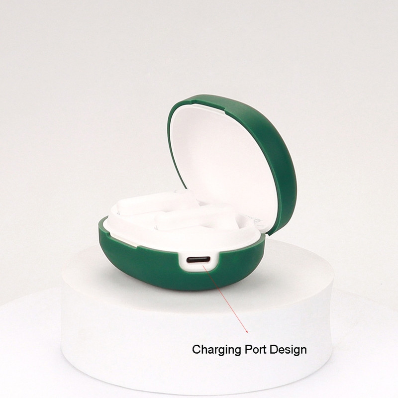 Minkštas silikoninis nešiojimo dėklas, atsparus smūgiams Haylou MoriPods ANC ausinių aukštos kokybės dangtelis