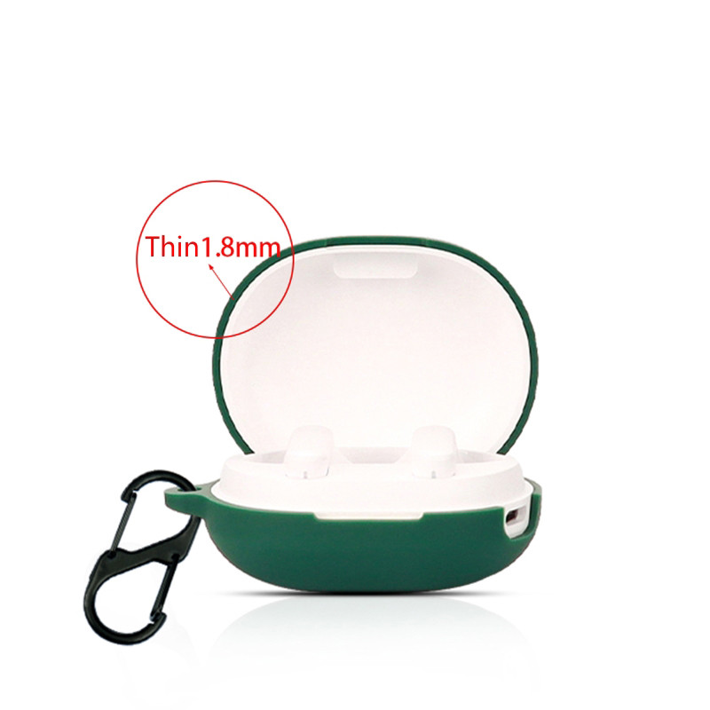 Minkštas silikoninis nešiojimo dėklas, atsparus smūgiams Haylou MoriPods ANC ausinių aukštos kokybės dangtelis