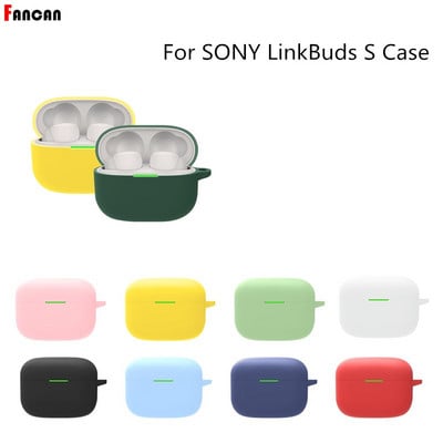 SONY LinkBuds S jaoks Luxury Silicone Soft S linkbuds kõrvaklappide tarvikud sony buds s kaitse koos võtmehoidjaga Linkbuds S jaoks