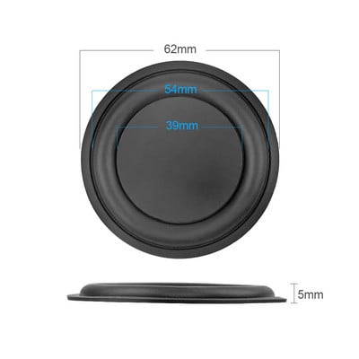 AIYIMA 2 DB Passzív Basszus Radiátor Hangszóró Membrán 50/61/62mm Hangszórók Javítási Tartozékok Vibrációs membrán mélynyomóhoz barkácsolás