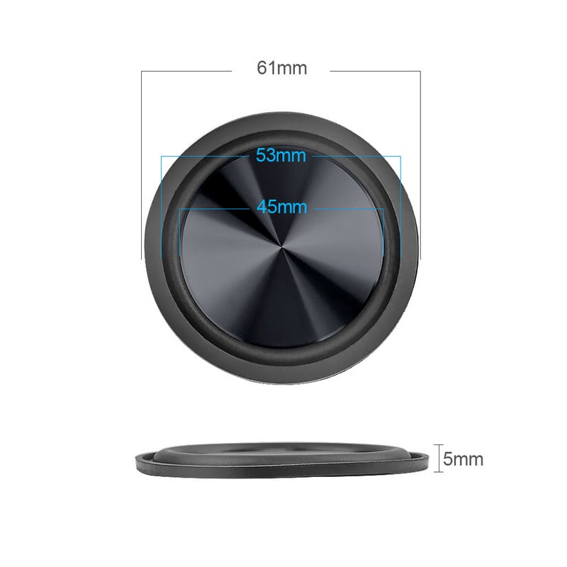 AIYIMA 2 DB Passzív Basszus Radiátor Hangszóró Membrán 50/61/62mm Hangszórók Javítási Tartozékok Vibrációs membrán mélynyomóhoz barkácsolás