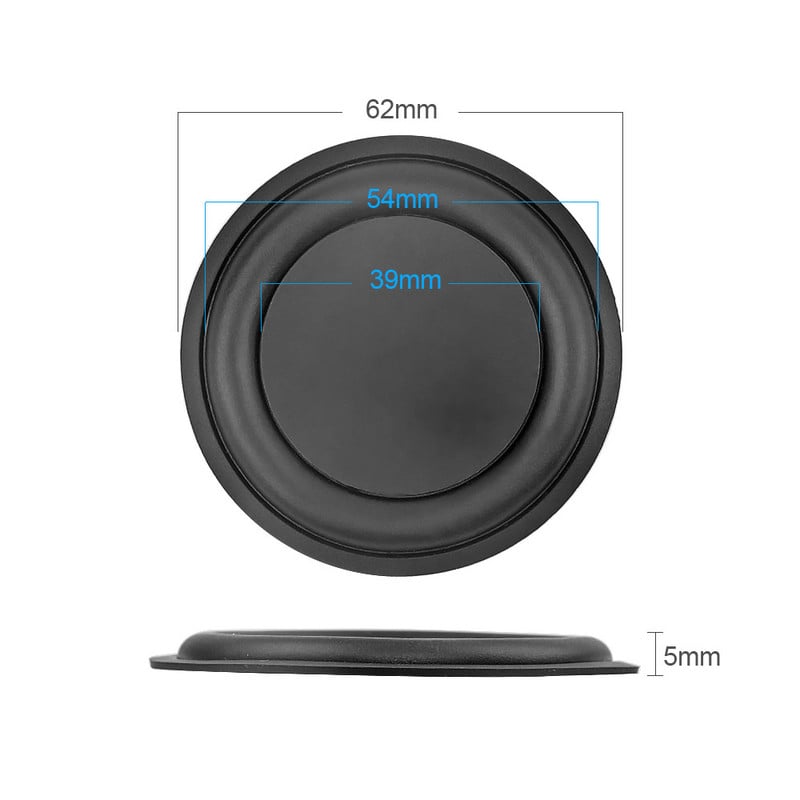 AIYIMA 2 DB Passzív Basszus Radiátor Hangszóró Membrán 50/61/62mm Hangszórók Javítási Tartozékok Vibrációs membrán mélynyomóhoz barkácsolás