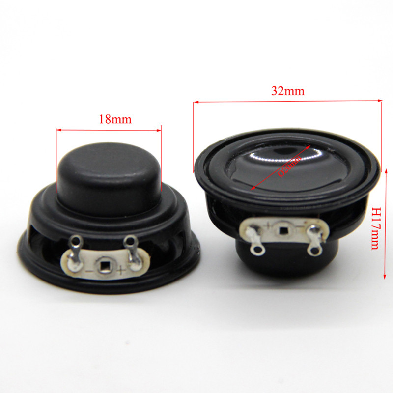 32MM 3W 4ohm zvučnik punog raspona 1.25 inčni visokotonac srednjetonski niskotonac Neodimijski audio zvučnik za kućno kino DIY 2PCS