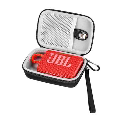 Tugev kandekott JBL GO 3 kaasaskantavate Bluetoothi veekindlate kõlarite jaoks, reisisalvestusruum sobib JBL GO3 C-tüüpi USB-kaabli ja laadija jaoks