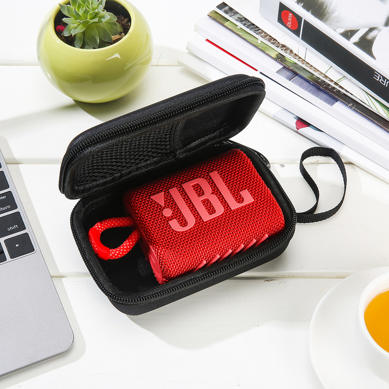 Tugev kandekott JBL GO 3 kaasaskantavate Bluetoothi veekindlate kõlarite jaoks, reisisalvestusruum sobib JBL GO3 C-tüüpi USB-kaabli ja laadija jaoks