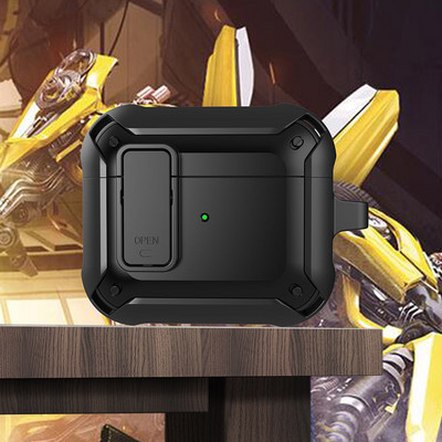 Poklopac prekidača za Airpods Pro 2 Case TPU PC zaštitni poklopac za Apple AirPods 3 Case Dodaci Bežične slušalice s privjeskom za ključeve