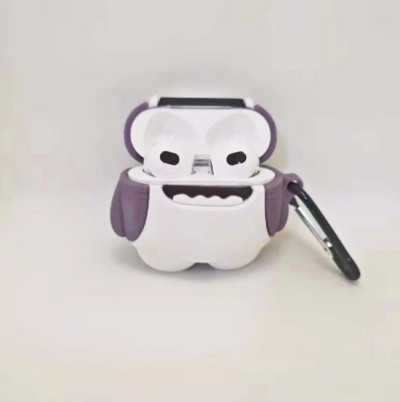 Husă drăguță pentru căști pentru AirPods 1 2 Pro Husă Husă de acoperiș cu animale din desene animate pentru Apple AirPods 3 (2021) Husă de protecție cu pandantiv