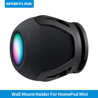 SPORTLINK öntapadó fúró fali konzol HomePod Mini tartóhoz kábelkezeléssel, helytakarékos fekete fehér kék