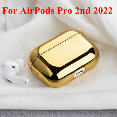 Za AirPods Pro 2 3 kućište Luksuzna pozlaćena tvrda korica Bluetooth futrola za bežične slušalice za Airpod Air pods Pro 2 Pro2 2022