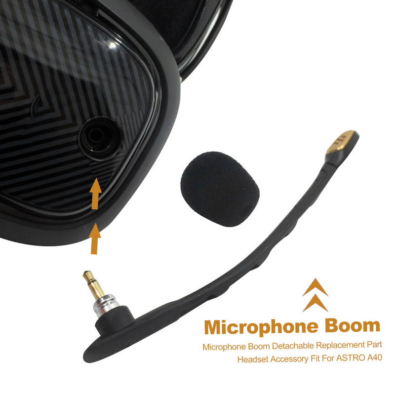 Korduvkasutatav asendusosa Audio Kerge mänguri Interneti-riba Kodu mikrofoni nool Vastupidav peakomplekti tarvik sobib ASTRO A40 jaoks