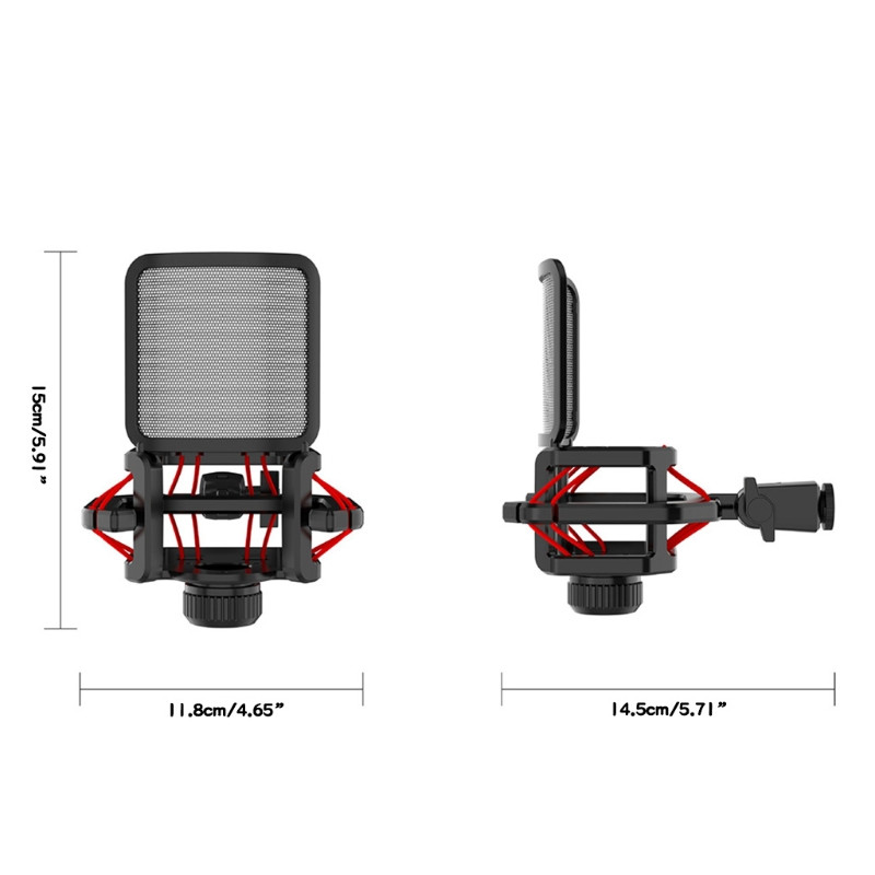 Univerzalni mikrofon za snimanje zvuka, mikrofon, držač stezaljke za držač udarnih nosača Nova isporuka