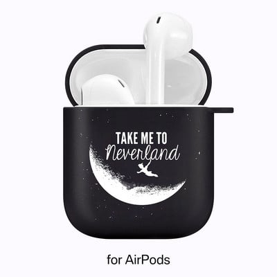 Silikonski poklopac za slušalice Airpods 1/2 Don't Touch My Pods Black Soft Protector Fundas Airpods Pro Case Air Pods ChargingBags
