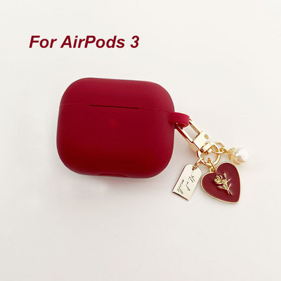 2021-es puha, folyékony szilikon tok AirPods 3 vezeték nélküli fülhallgató védőtok Apple airpods Pro fedéllel Pompom kulcstartóval